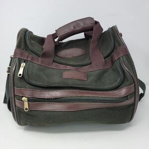 Orvis Battenkill Bag Overnight Duffle Travel Weekend Carry On Dark Green Brown